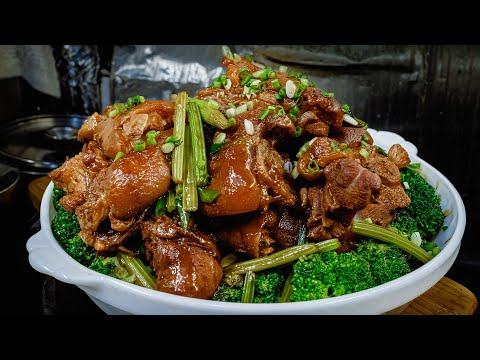 廣東話影片|柱候燜豬手|非常經典香港菜式,一週總會在餐廳午市餐牌出現一次,現在是超100%還原,而且跟著影片程序製作,香糯軟滑不粘咀,香氣四溢流口水,比茶餐廳更好味哦!