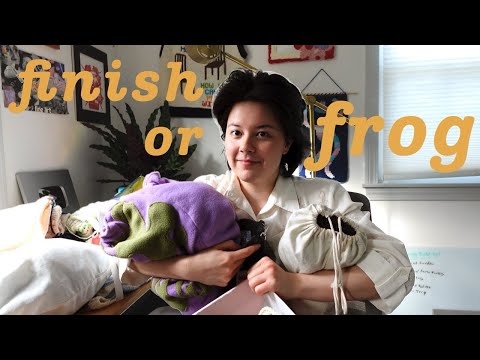 Actually finishing all of my crochet and knit wips | Part 1 | finish or frog