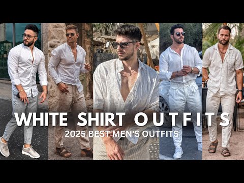 White Shirt Outfit Ideas For Men | Best Men's Fashion Ideas | White Shirt Fashion For Men