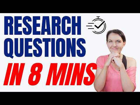 Need to learn how to write research questions? Use this quick strategy with templates and examples