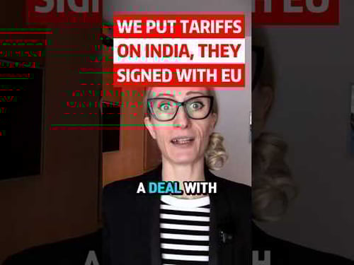Trump Tariffed India. So India Signed With Europe.
