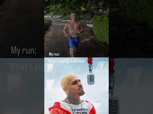 This is me for real most runs 🎧 Do you prefer to listen to music or raw dog it on your easy runs?