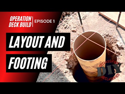 My EPIC Deck Build - Planning, Layout, Footers // Episode 1