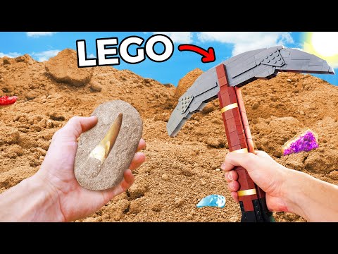Mining for Fossils using ONLY LEGO TOOLS!