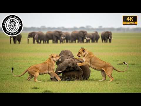 Der erbittertste Überlebenskampf zwischen Riesen in der Steppe #Tierwelt | Tierdokumentation