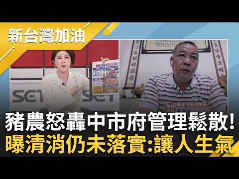 梧棲豬場採檢仍陽性?養豬協會理事長曝清消未落實:不認真不用心讓人生氣!豬場廚餘蒸煮紀錄沒上傳就算了?理事長打臉:明明就有罰則!│許貴雅 主持│【新台灣加油 完整版】20251028│三立新聞台