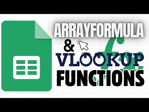 Google Sheets: ARRAYFORMULA and VLOOKUP Functions (Rearrange Column Order)