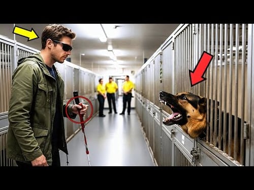 Blind Veteran Meets the Most Dangerous Retired Police Dog — What the Dog Did Next Shocks Everyone!