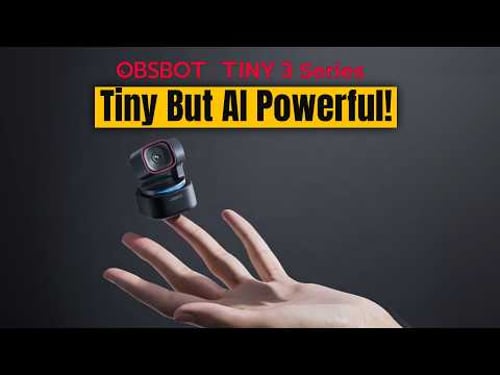 OBSBOT Tiny 3: The 4K Webcam That Finally Got Audio Right!