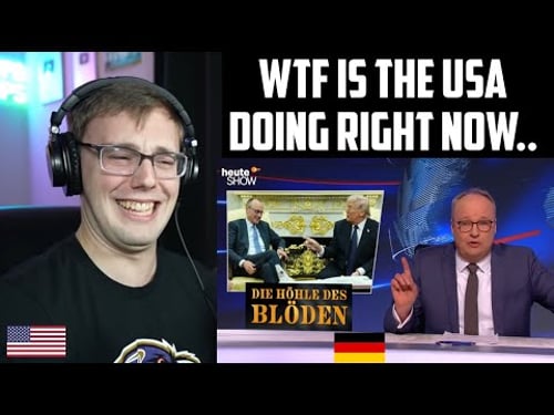 American Reacts to Heute Show Roasting Trump