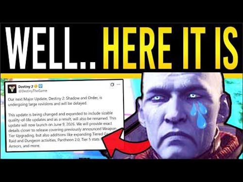 Bungie CONFIRM Delay Until JUNE.. (Roadmap REWORK, Gear Update, Pantheon 2.0, HUGE Destiny 2 Delay)