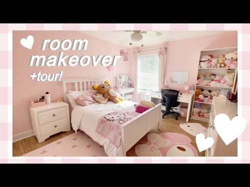 room makeover + tour! π©· π» (summer 2024)