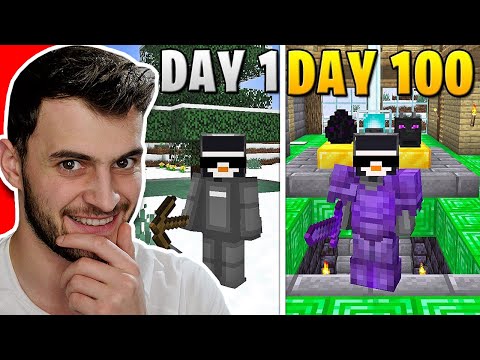Reacting to my FIRST 100 DAYS in Hardcore Minecraft!