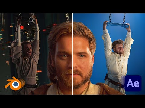Recreating the Obi-Wan Chase Scene / Blender & After Effects tutorial