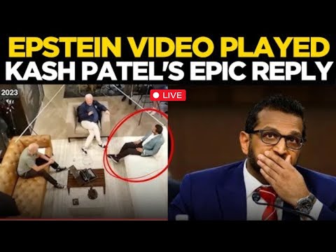 LIVE | Kash Patel's Epstein Video Played In Congressional Hearing; Watch His Outburst | Trump