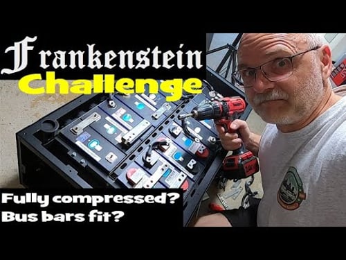 Compressing swollen cells. What a start building this battery.