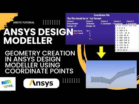 ANSYS Design Modeler Tutorial | Geometry Using Coordinate Points In ANSYS | Coordinate File Import