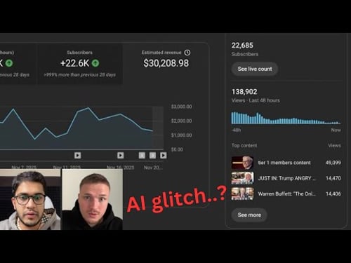 $30k last 3 weeks from simple AI YouTube channel - EXPOSED