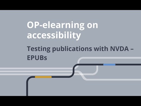 Testing publications with NVDA – EPUBs