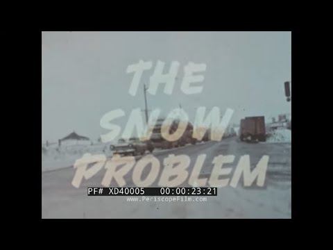 " THE SNOW PROBLEM" 1960s CATERPILLAR INC. SNOW REMOVAL WITH CAT 922 & 944 EXCAVATORS XD40005