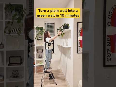 Turn a Plain Wall into a Green Wall in 10 Minutes 🌿
