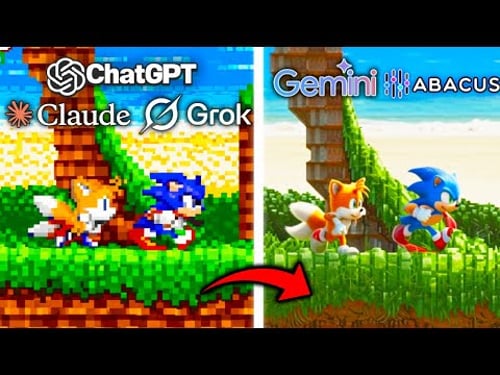 5 AIs WORK TOGETHER to Make Sonic The Hedgehog From Scratch