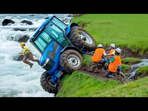 Jaw-Dropping Tractor Fail Compilation 2025 | Extreme Heavy Equipment Driving #Part 10
