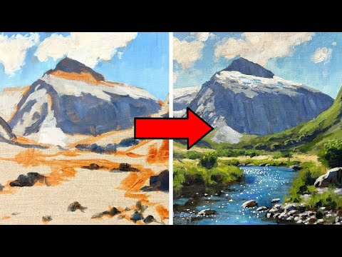 How to Paint a Landscape Using Acrylic Paints