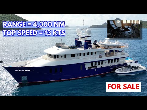 The $14.9M STEEL EXPLORER Yacht That Will Take You ANYWHERE! | FOR SALE!