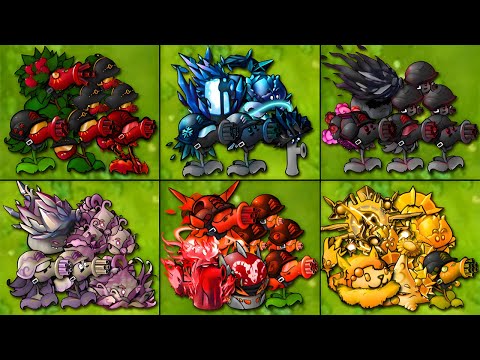PVZ Fusion 3.1 Challenge - Team Family x5 Plants Fusion Vs Obsidian Gargantuar - Who Will Win?