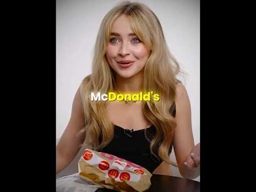Sabrina Carpenter has NEVER tried McDonald's 😮🍔
