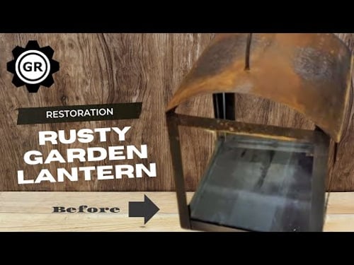 Old RUSTY Garden Lamp RESTORATION - TREASURE Lantern RESTORATION