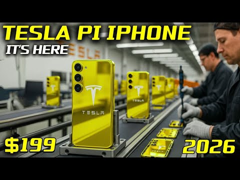 $199 Tesla Pi Phone 2026! Free Starlink Internet + Titanium Body + Multi-Day “Super Battery” Leak