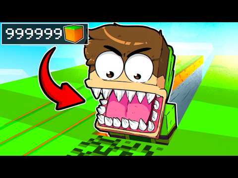 COMI 1.000.000 de BLOCOS no Minecraft!
