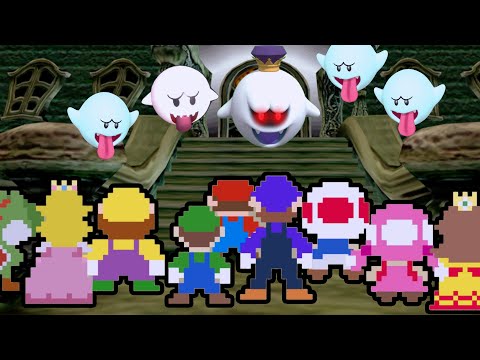 Can Team Mario Escape King Boo Mansion in New Super Mario Bros. PART 1