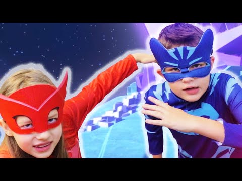 PJ Masks in Real Life 🌙 Heroes on the Moon 🌙 PJ Masks vs. Luna Girl | PJ Masks Official