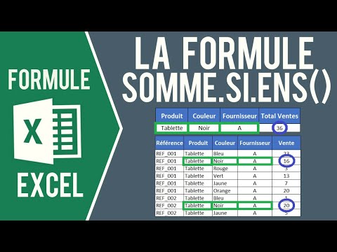 EXCEL - SUMIF FORMULA (Complete a sum with multiple criteria)
