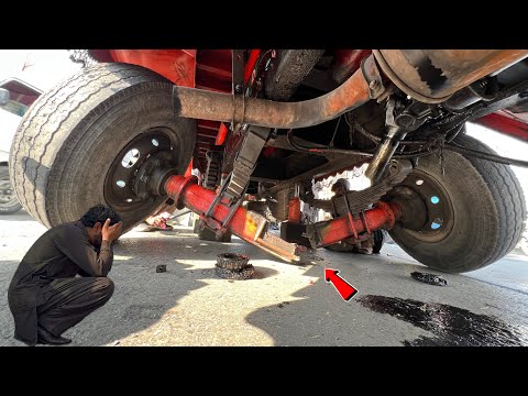 Dumper AXLE Broke while Driving! Repaired without Towing………….!