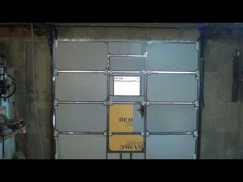 DIY sectional gate with door.