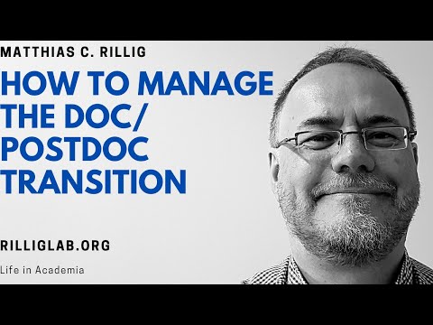 How to manage the doctoral student/ #postdoc transition. #phd #phdlife