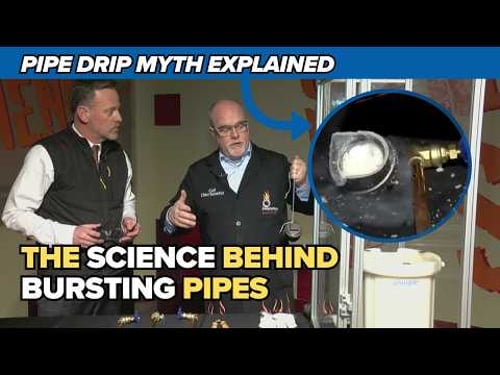 The science behind leaving your faucet to drip in cold temperatures