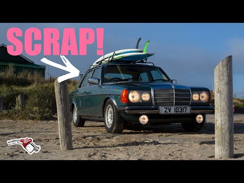 Rescued from the junkyard | 1 year Mercedes restoration in 1hr23