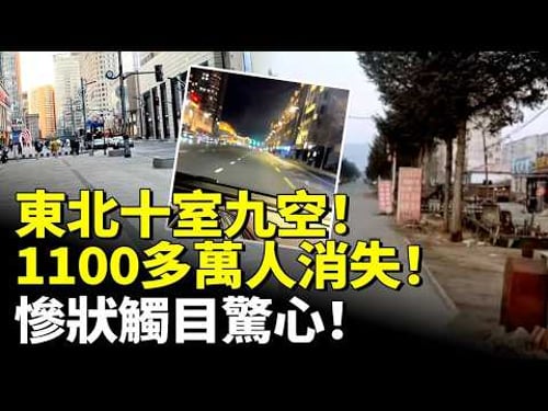 東北十室九空!1100多萬人消失!慘狀觸目驚心! #看大陸 #睇大陸