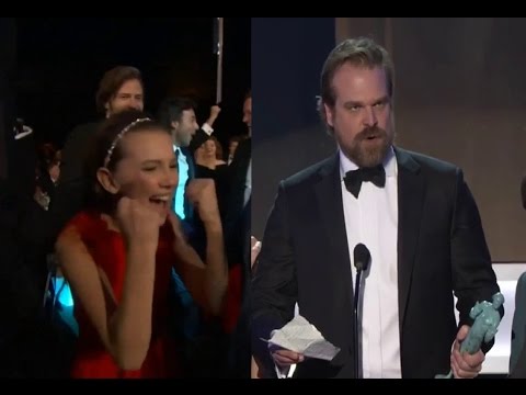 Stranger Things wins SAG Award + Amazing Acceptance speech + Q&A