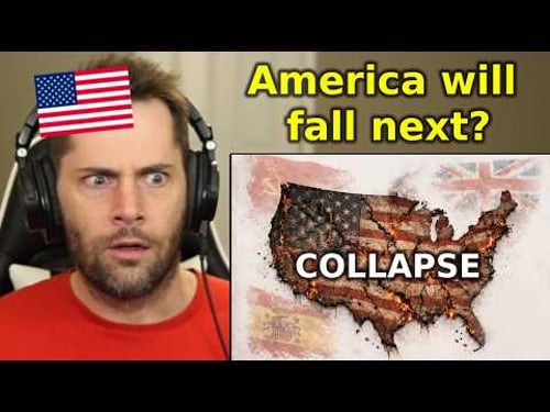 American Reacts to "How the USA Will Completely Collapse"