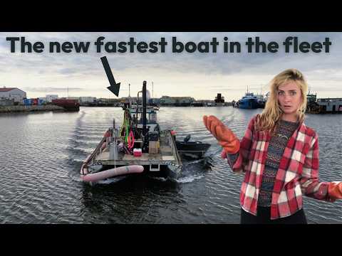 Installing outboards, helm, and fuel tank on our gold dredge