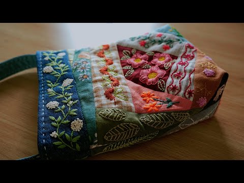 If you have some scrap fabric and old jeans, make sth special for your loved one