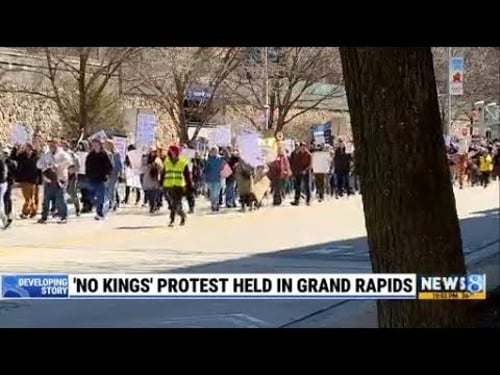 ‘No Kings’ protests held across West Michigan, nationwide