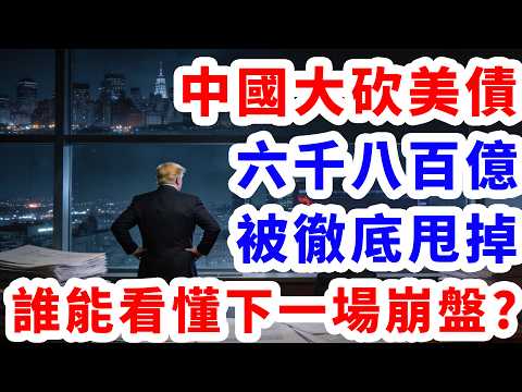 中國大砍美債,六千八百億美債被徹底甩掉 誰在看懂下一場崩盤?