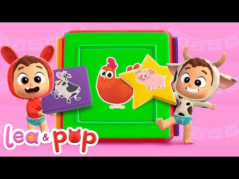 Farm Animals in Pop’s Cube - Lea & Pop educational videos